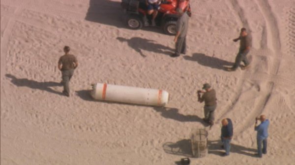 Miami Beach got quite the scare in 2011 when they saw a 5-foot-long mine that had come to the shore. The police showed up and the beach was evacuated, but the Navy quickly assured that it was merely an inactive training mine that had somehow broken free of an offshore training site.