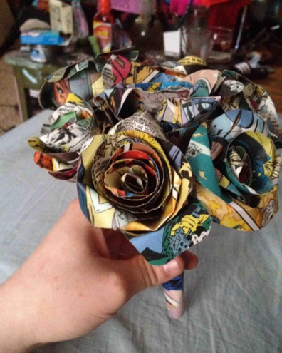 comic book roses