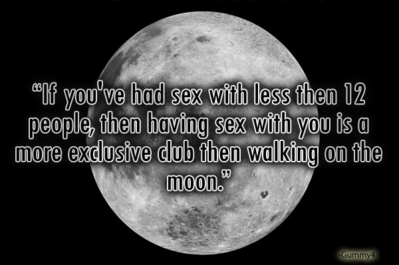 shower sex thoughts - "Kf you've had sex with less then 12 people, then having sex with you is a more exdusive club then walking on the moon." Gummy