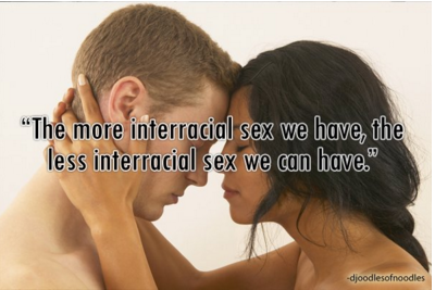 shoulder - "The more interracial sex we have the less interracial sex we can have." djoodlesofnoodles
