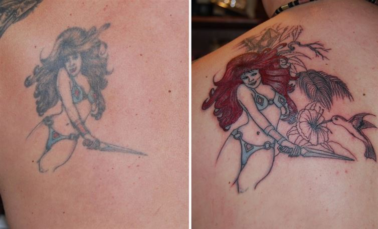 18 Cover-Up Tattoos That Worked A Treat - Wow Gallery | eBaum's World
