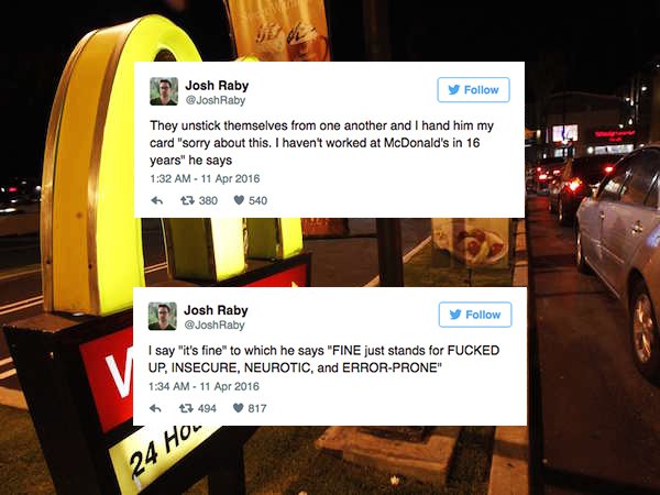 This story proves that nothing good happens at a McDonald’s after 1am