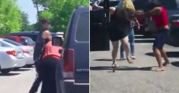 A video posted on Facebook purporting to show a fight between women over a parking space at the Houston Zoo is going viral.

In the video, several women throw punches. At one point, a woman with a stroller runs up and joins in, while her little girl witnesses the entire thing. Another zoogoer, Linda Padilla, recorded it for posterity. She said, "That lady was not gonna have it. She was like, 'that's my spot and I'm standing here to guard it for the rest of the family.'" 

The video garnered more than 100,000 views in one day. Some commenters lamented the lack of available parking spaces: "It was only a matter of time before something like this happened." But others were shocked at the behavior of the moms in question saying, "That's just ridiculous. You don't do that. What are you showing your kids?"