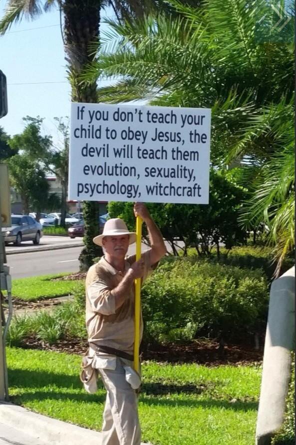 if you don t teach your child - If you don't teach your child to obey Jesus, the devil will teach them evolution, sexuality, psychology, witchcraft