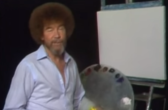 Bob Ross used to receive up to 200 letters from fans per day. When regular letter-writers fell out of touch, he would phone them, just to see if they were ok.