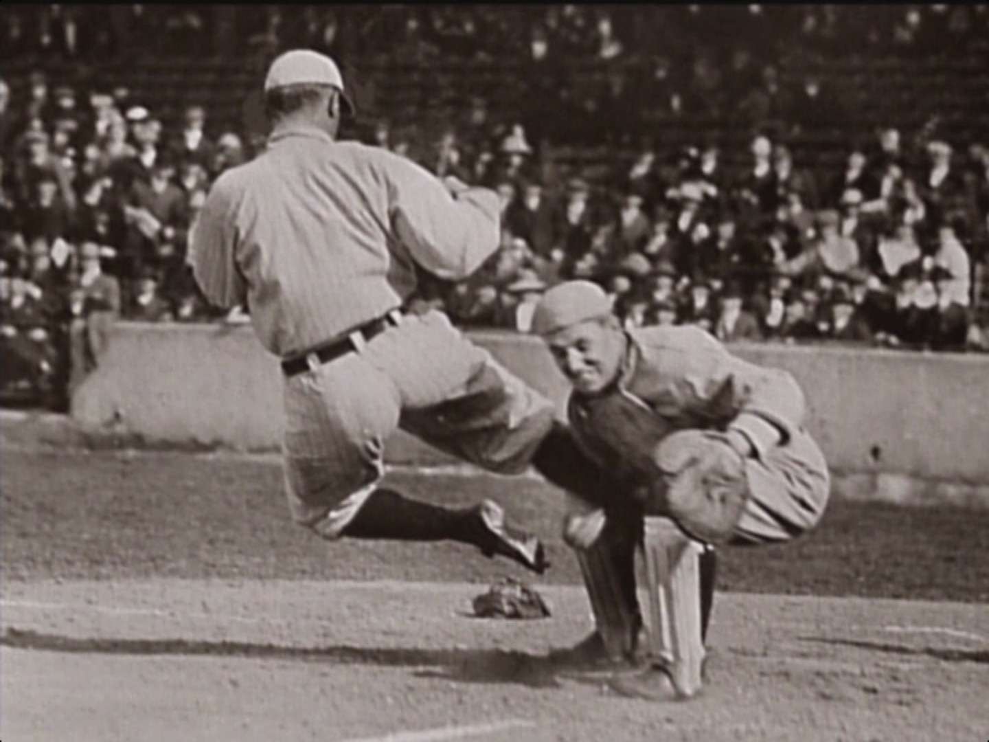 Ty Cobb "sliding" into home