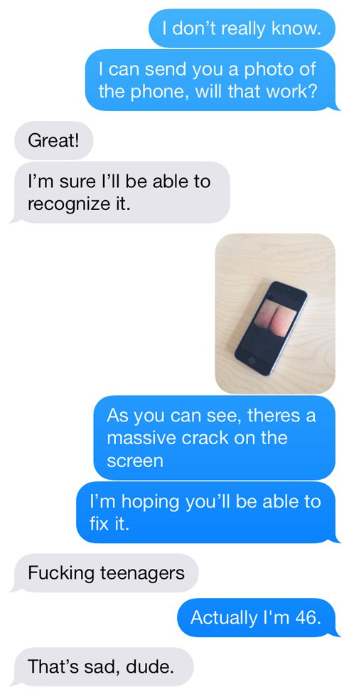 iPhone repair ad gets trolled magically