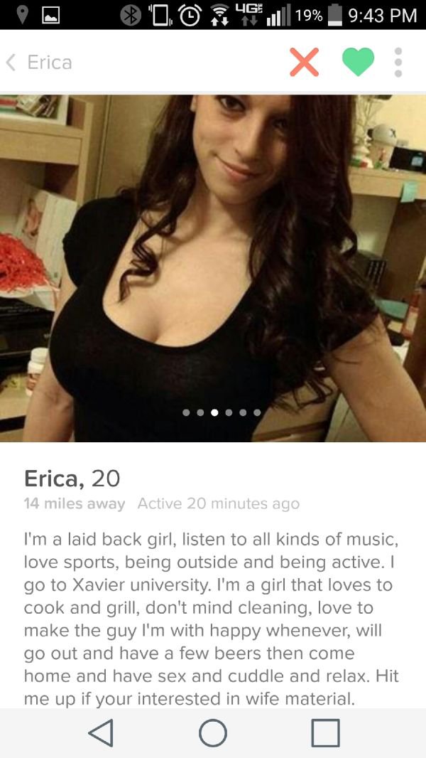 29 Tinder Profiles that sure get right to the point