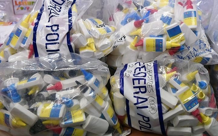 The Australian Federal Police took these drugs, liquid methamphetamine, worth over 1 billion dollars.