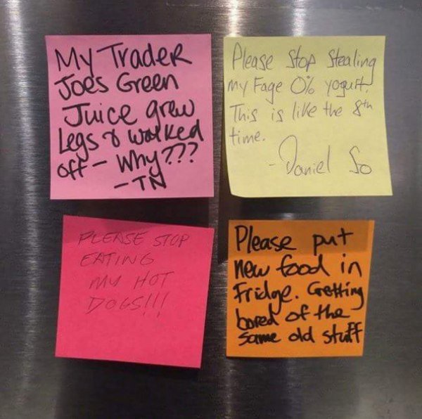 30 Hostile notes prove the fridge is the ultimate battleground