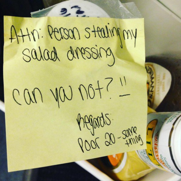 30 Hostile notes prove the fridge is the ultimate battleground