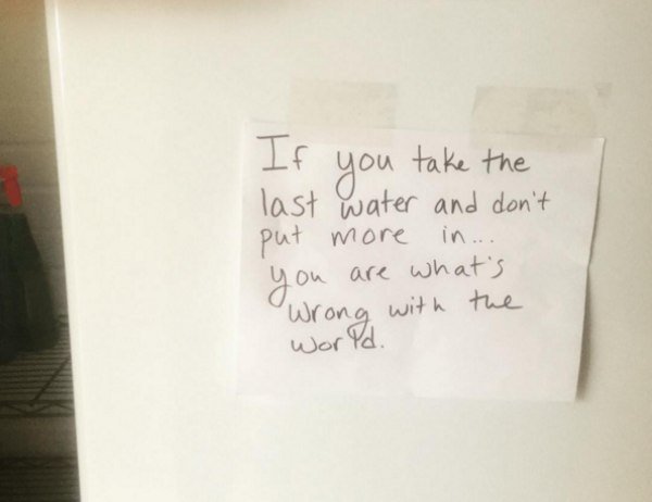 30 Hostile notes prove the fridge is the ultimate battleground