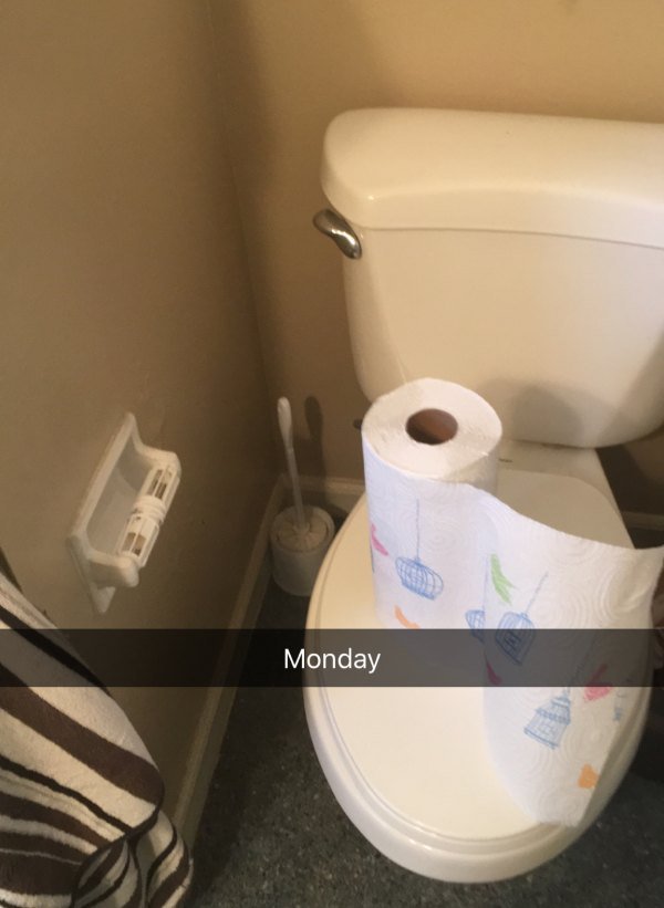 toilet seat - Monday