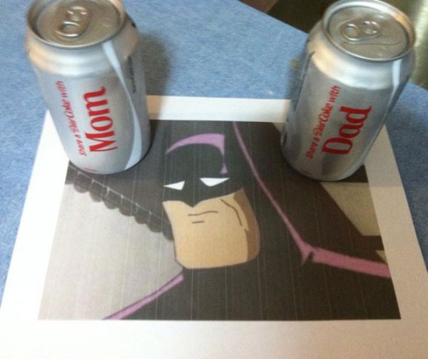 batman mom dad - Mom Sur Coke with Dad