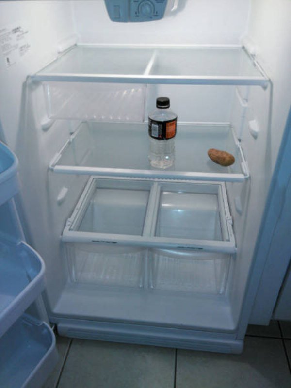 depressing refrigerator