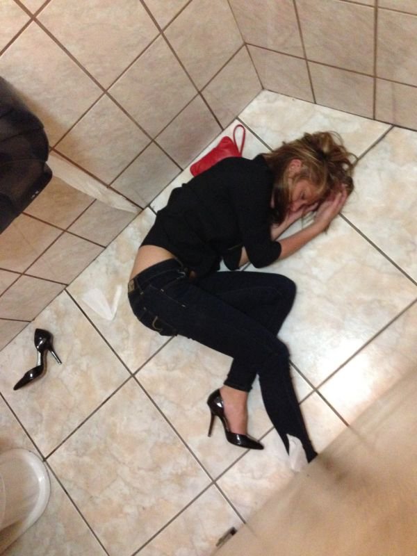 drunk people on the floor