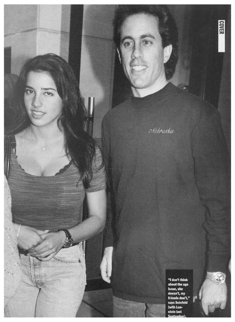 A 39 year old Seinfeld with his 17 year old girlfriend in 1993