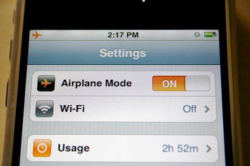 Your phone will charge faster on airplane mode.