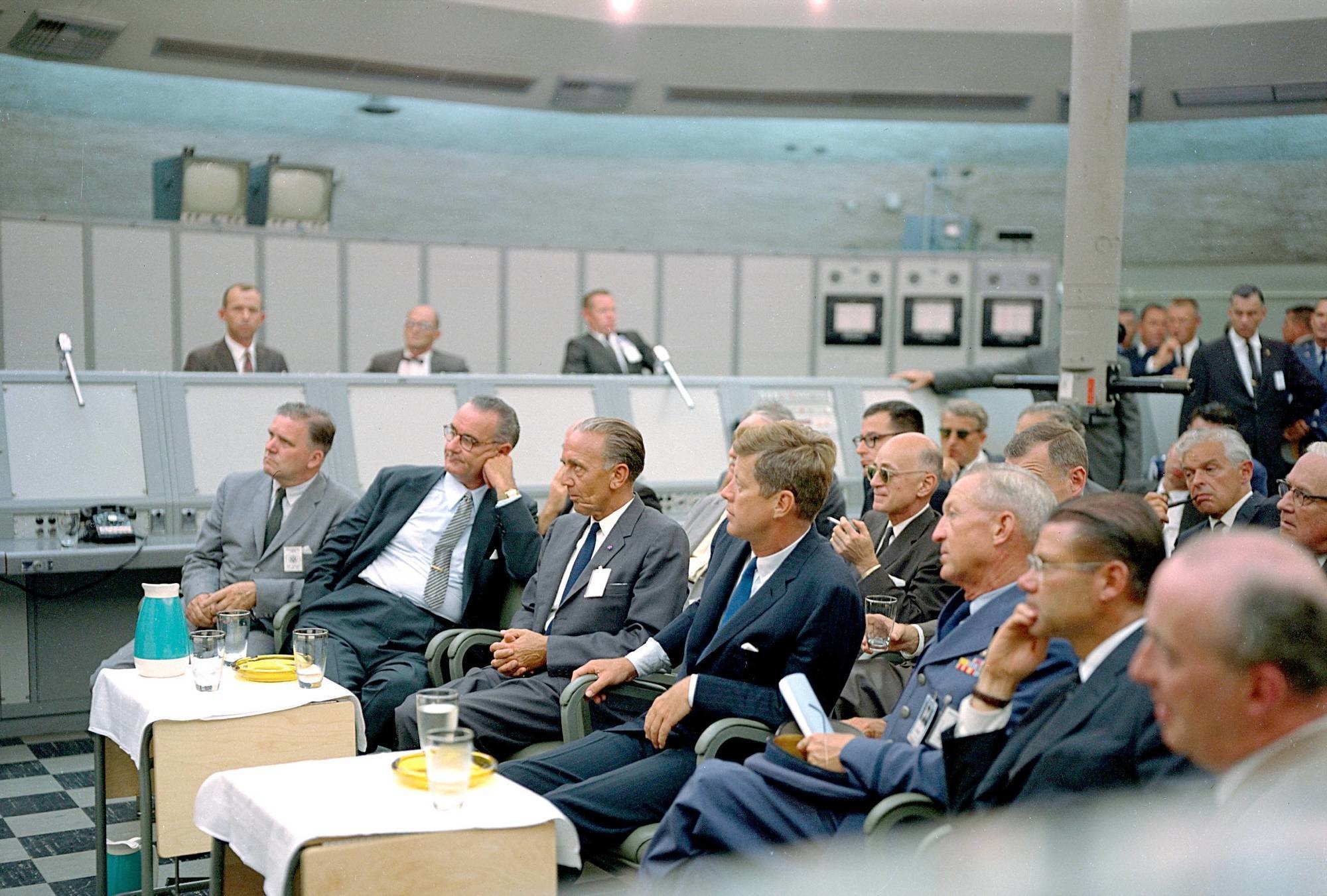 JFK tours Kennedy Space Center in 1962.