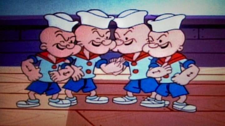 Popeye has four nephews.