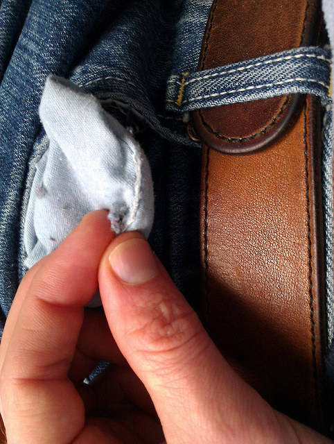 The technical name for lint that gathers in the bottom of your pocket is gnurr.