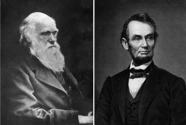 Charles Darwin and Abraham Lincoln were born on the exact same day.