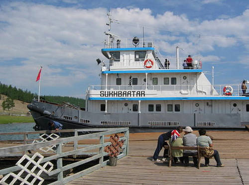 The Mongolian Navy is made up of 7 men and one boat.