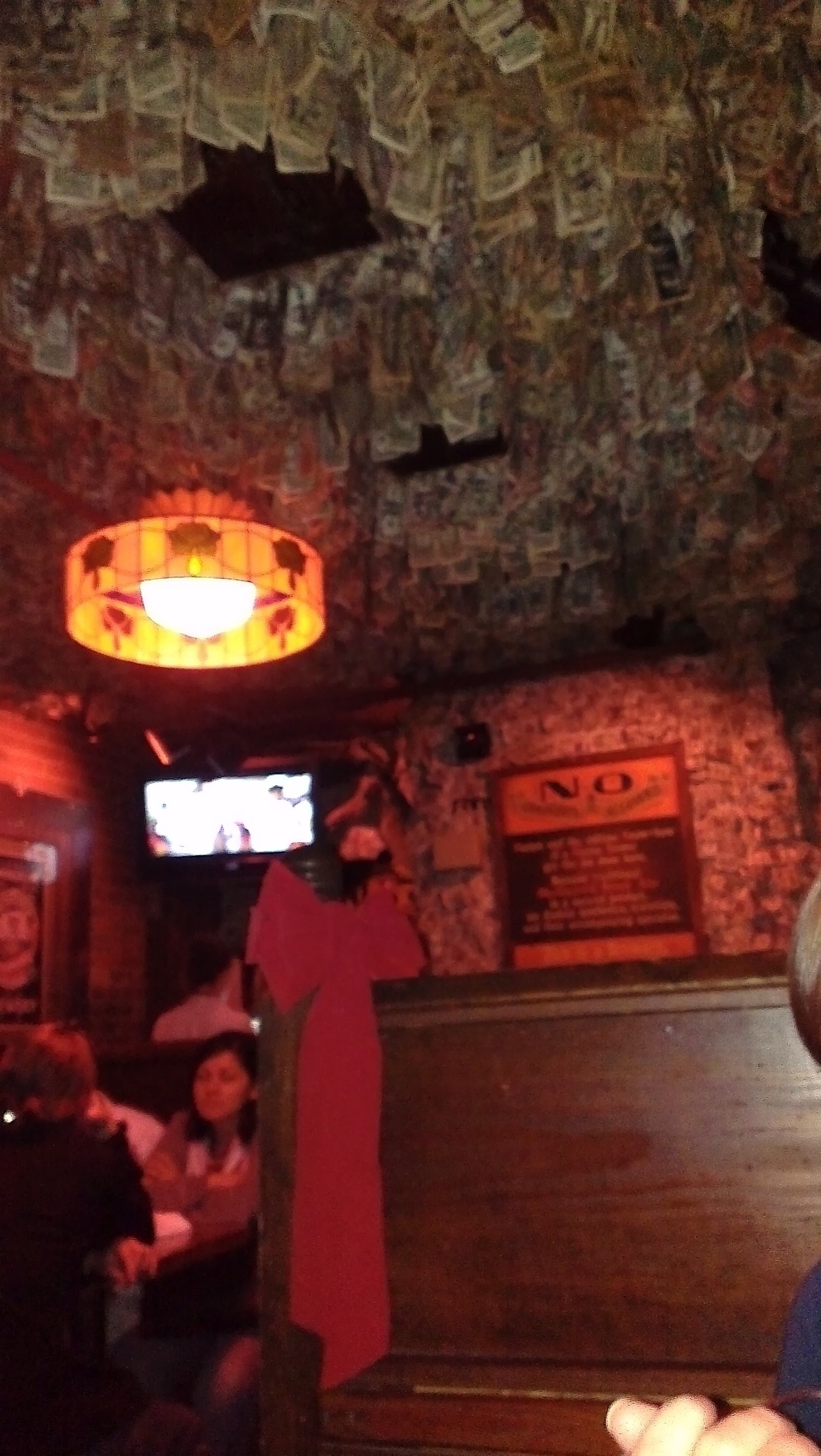 At McGuire's Irish Pub in Pensacola, Florida, you'll find over a million autographed dollar bills hanging from the ceiling.