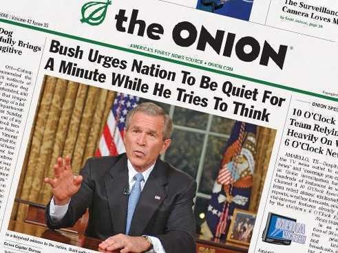 The news satire and digital media company "The Onion," is worth more today than legitimate news outlets.
