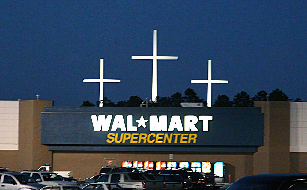 Walmart decided it was business as usual when a man shot his wife to death in one of the store's in 2011. Instead of closing, the crime scene section was simply roped-off for the police.
