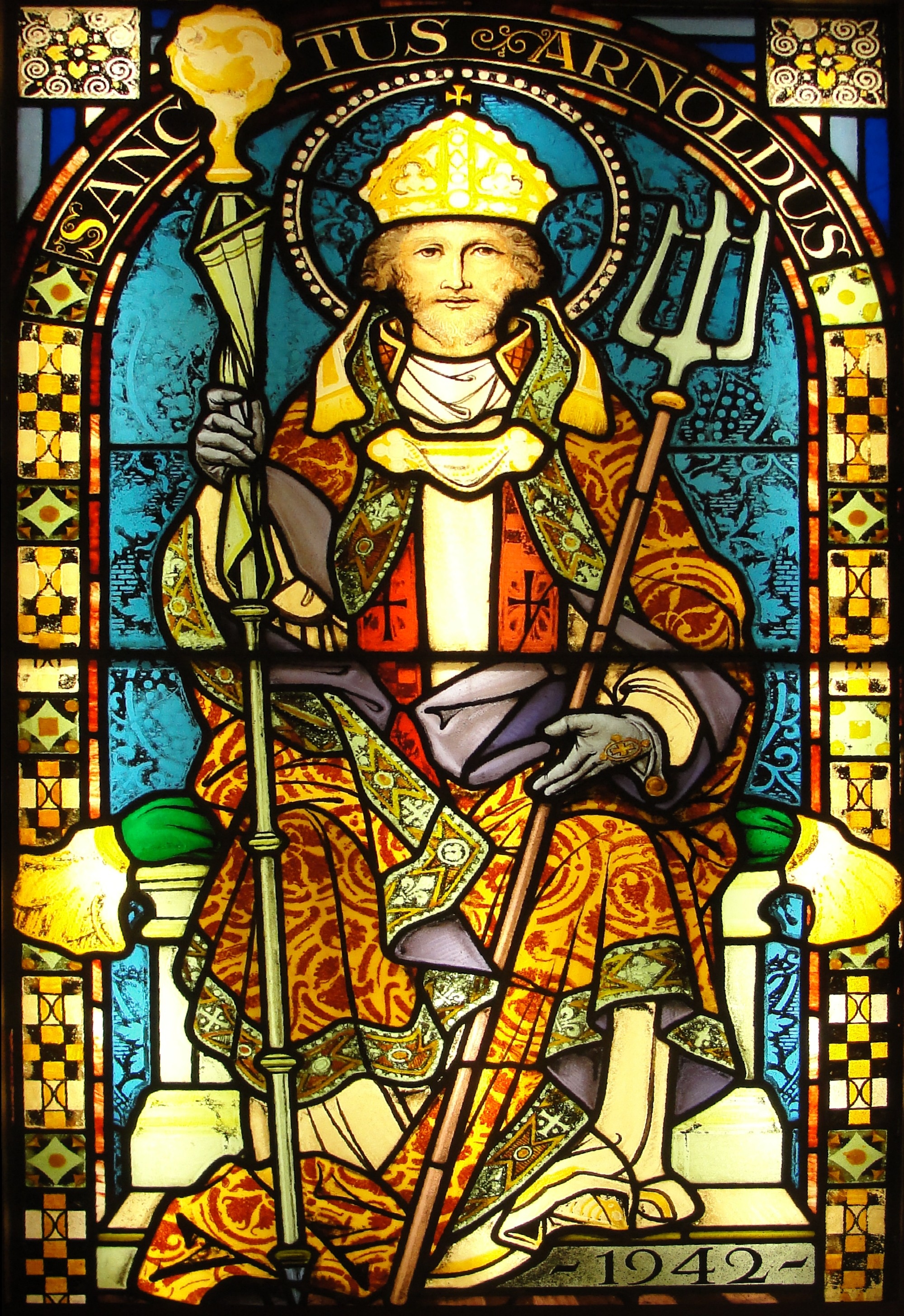 Saint Arnold of Soissons is the patron saint of beer. He encouraged local peasants to drink beer, "the gift of health." His brewery saved many lives during the plague in Belgium.
