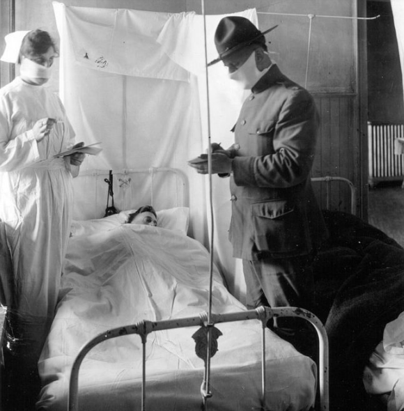 The Spanish Flu killed more Americans in one year than those who died in battle during WWI, WWII, the Korean War, and the Vietnam War.