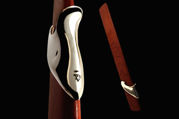 Betony Vernon Elegant Spanker – $3,011.
The Elegant Spanker is hand-made from your choice of finally finished solid mahogany or cherry wood. The retailer claims that its sterling silver handle provides the perfect grip and overall balance that has made it a favorite of skilled “aficionados” of spanking.