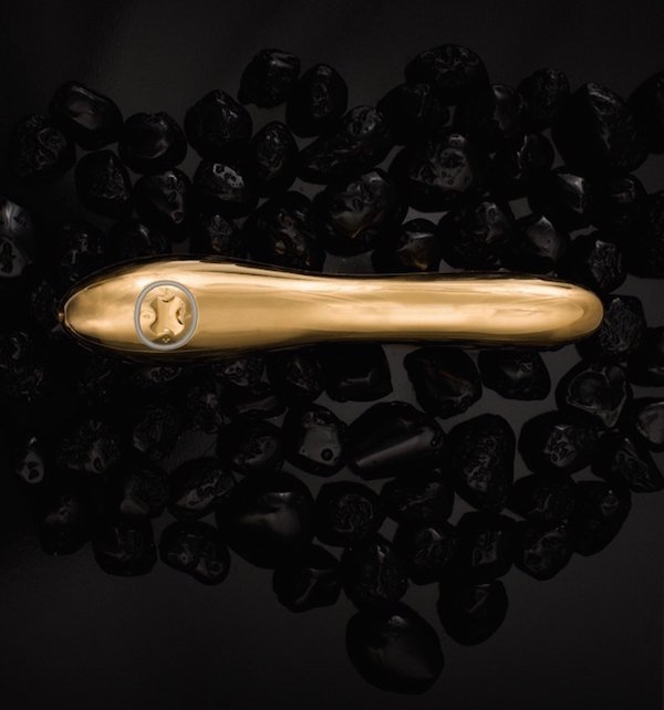 Lelo Inez – $15,000.
If you’re bored with your $3,490 Lelo Olga Dildo or if shoving $3K worth of gold inside you just isn’t enough anymore, then look no further than this 24K gold-plated $25,000 vibrator.