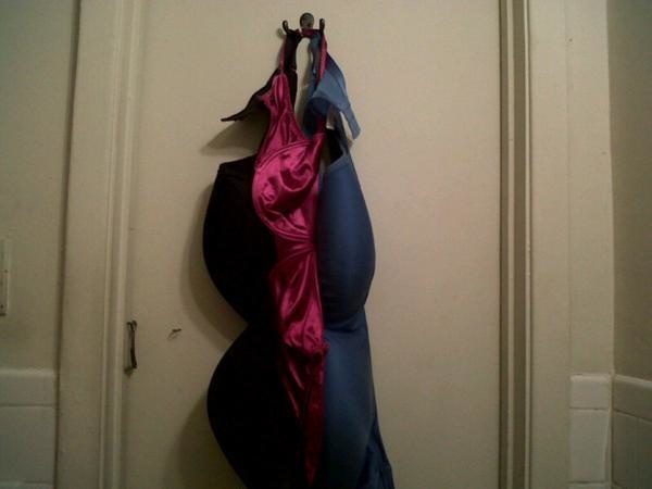 They like to hang their bras on things. Sometimes your own clothes will be underneath bras and underwear.