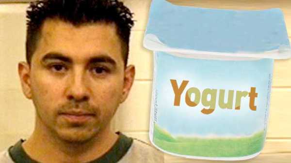 Customers trying a free yogurt sample at an Albuquerque supermarket were instead given a load of semen, courtesy employee Anthony Garcia. Garcia is said to have tricked at least four women into tasting his bodily fluid. One of the women immediately spat it out and called the police; DNA testing fingered the man, who plead guilty to the charges and was sentenced to 2 years in prison.