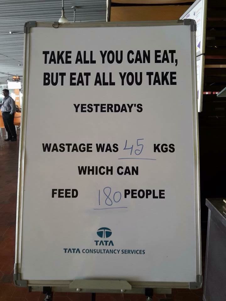 A buffet restaurant’s sign