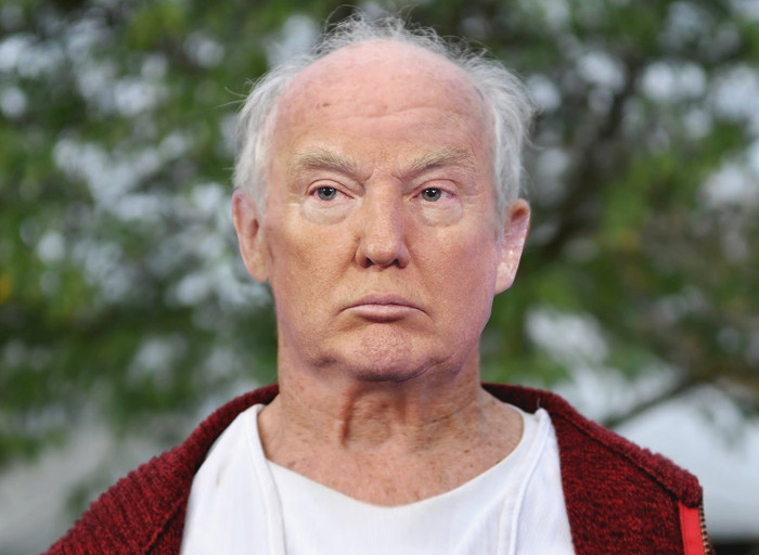 Trump with no tan and no hair