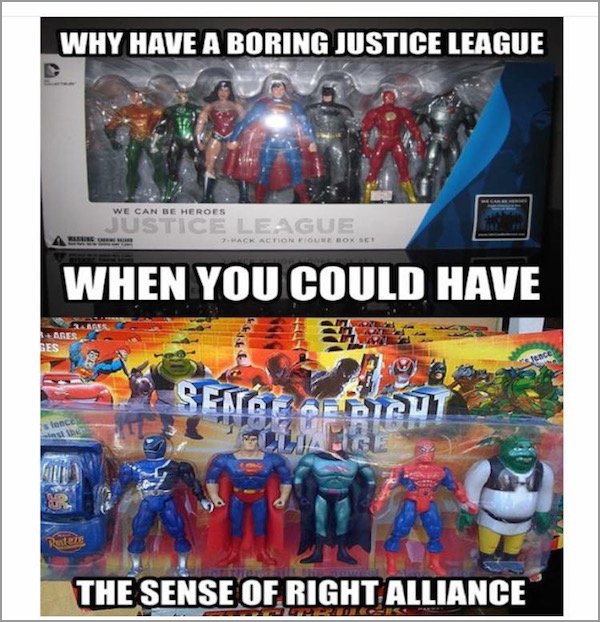 Justice League - Why Have A Boringjustice League We Can Be Heroes Mice League Acronobose When You Could Have Senos De Dishi Retete The Sense Of Right Alliance C .