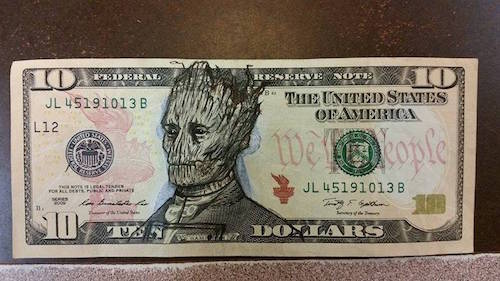 21 Defaced Dollar Bills That Are Artistic Masterpieces