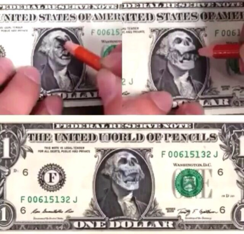 21 Defaced Dollar Bills That Are Artistic Masterpieces