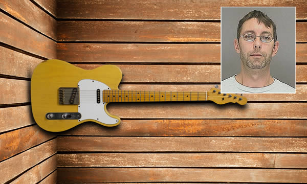 William Jourdan, an army veteran, had one dying wish: he wanted to be buried with his favorite guitar, a cream-colored Fender Telecaster. But the $2,000 instrument was discovered missing by Jourdan's family just before his burial chamber was sealed. 

Steven Conard, a 39-year-old grounds worker at a cemetery in Wisconsin, was found to be responsible for the theft after a coworker quoted him as saying: "That's a Telly, a really expensive guitar. I have to have that guitar. It's too expensive to be in a crypt." Conard reportedly said that stealing from the dead is not something he would normally do, but he's in a band and has an immense love of fine instruments.