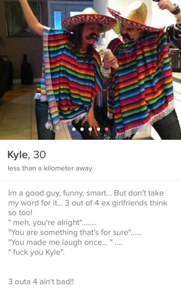 32 People have some pretty forward Tinder profiles