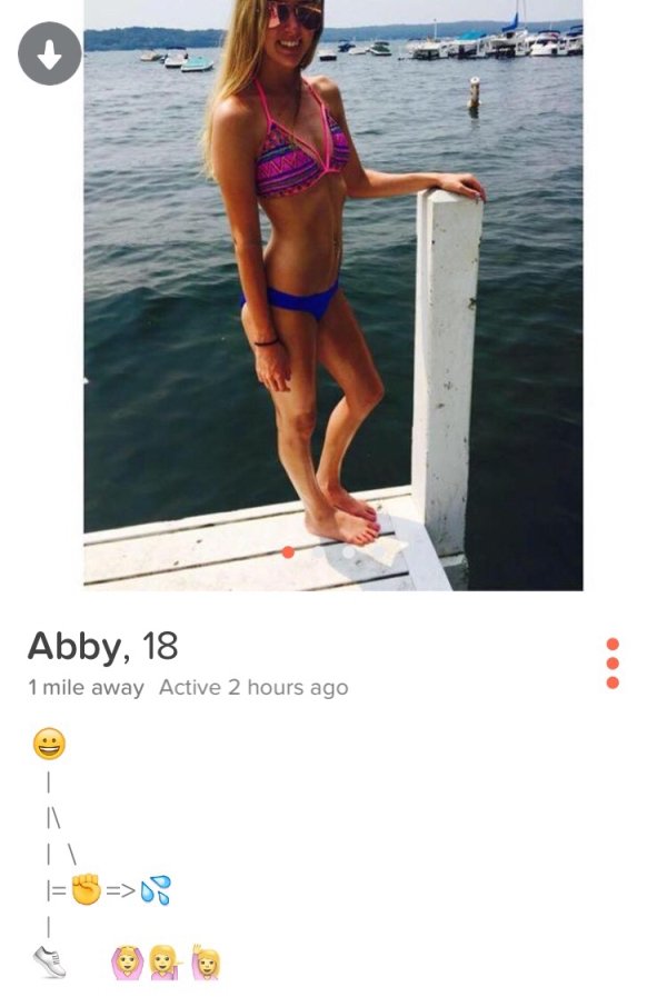 32 People have some pretty forward Tinder profiles