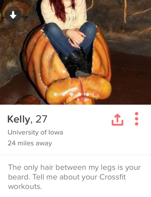 32 People have some pretty forward Tinder profiles