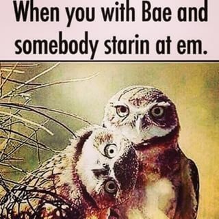 relationship meme of memes about relationships When you with Bae and somebody starin at em.