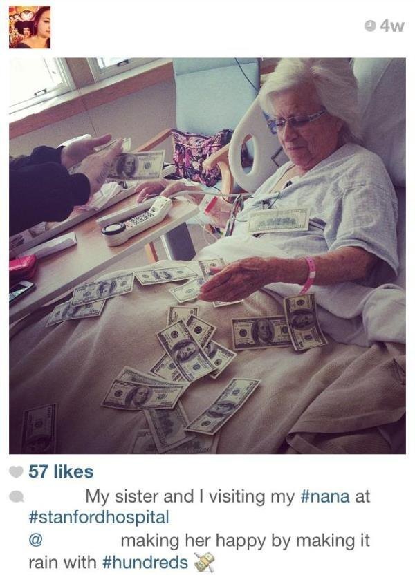 stupid instagram - 4w 57 My sister and I visiting my at making her happy by making it rain with