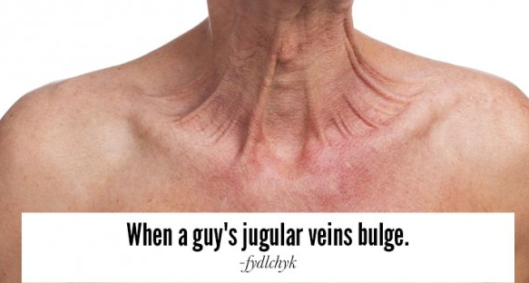 one click - When a guy's jugular veins bulge. fydlchyk