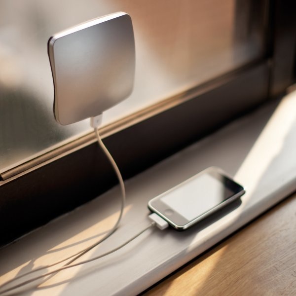 A solar USB charger for the people who are out of outlet spaces.