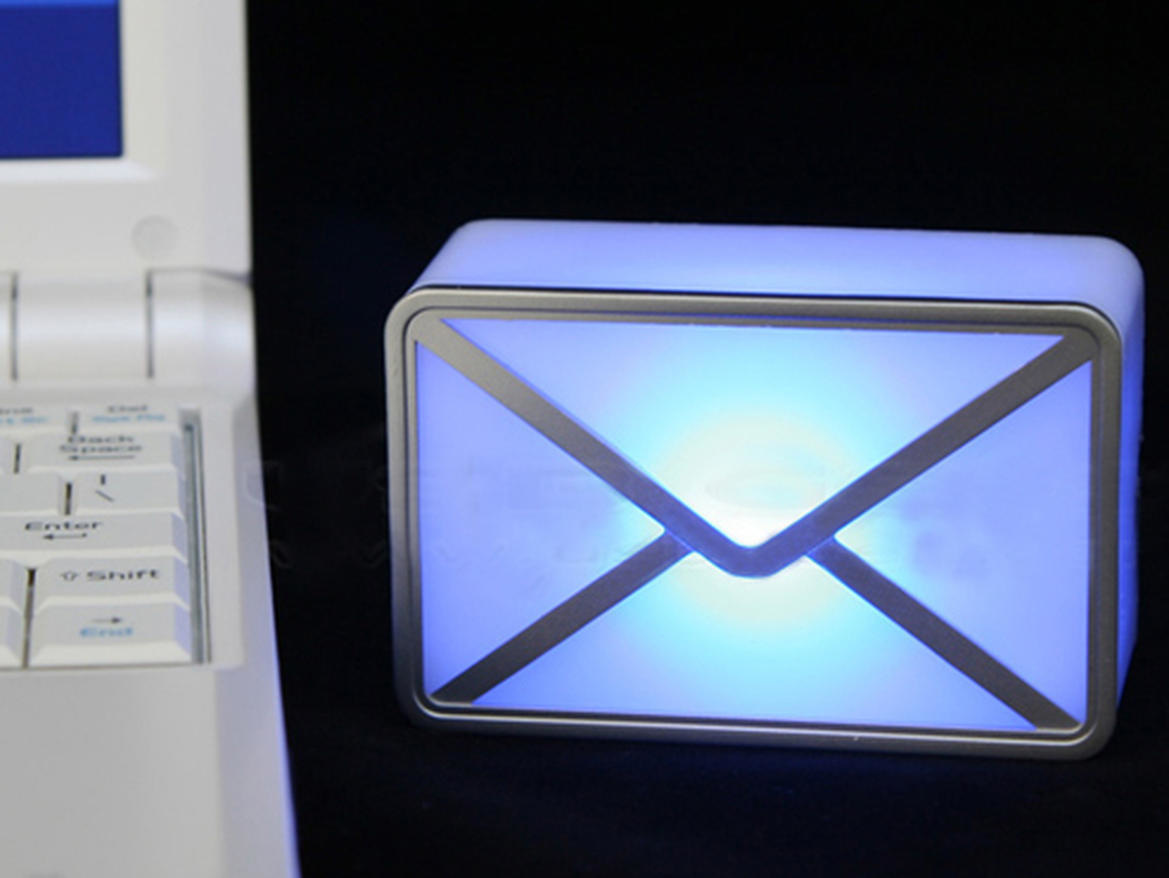 A USB mail notifier that'll notify you whenever you have a new email or message.